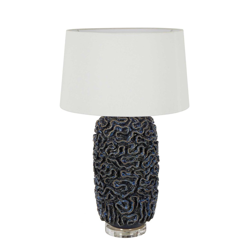 Zambezi Ceramic Table Lamp Base - Blue - Notbrand