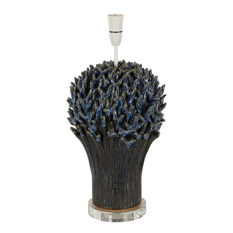Staghorn Coral Ceramic Table Lamp Base - Blue - Notbrand