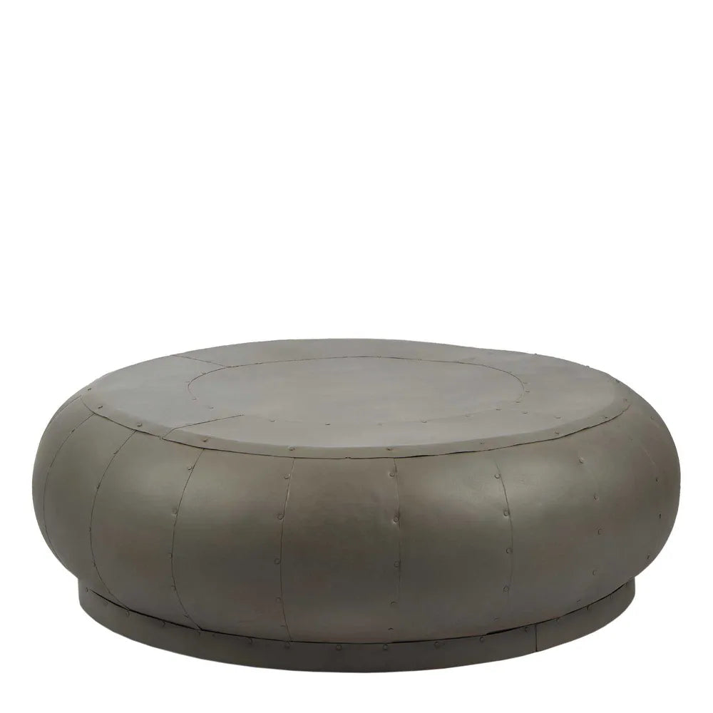 Omega Iron Riveted Coffee Table - Antique Zinc - Notbrand