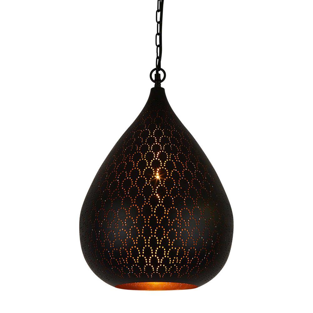 Taipan Metal Ceiling Pendant - Black - Notbrand