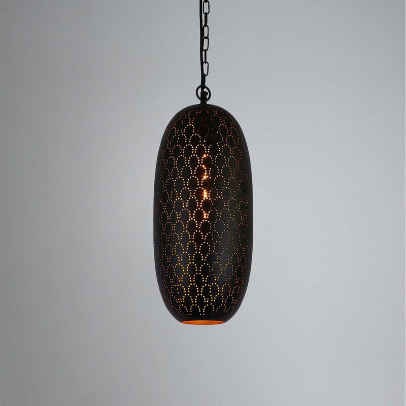 Anaconda Metal Ceiling Pendant - Black - Notbrand