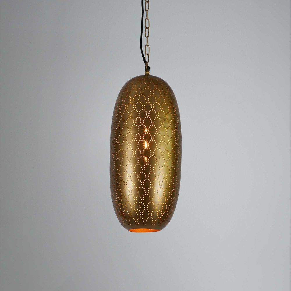 Anaconda Metal Ceiling Pendant - Light Brass - Notbrand