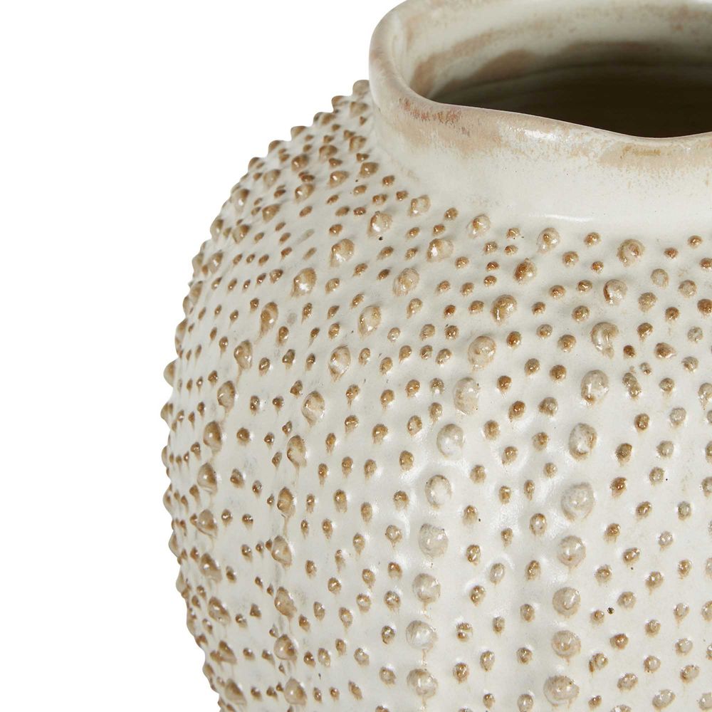 Ostrich Skin Ceramic Vase - Natural - Notbrand