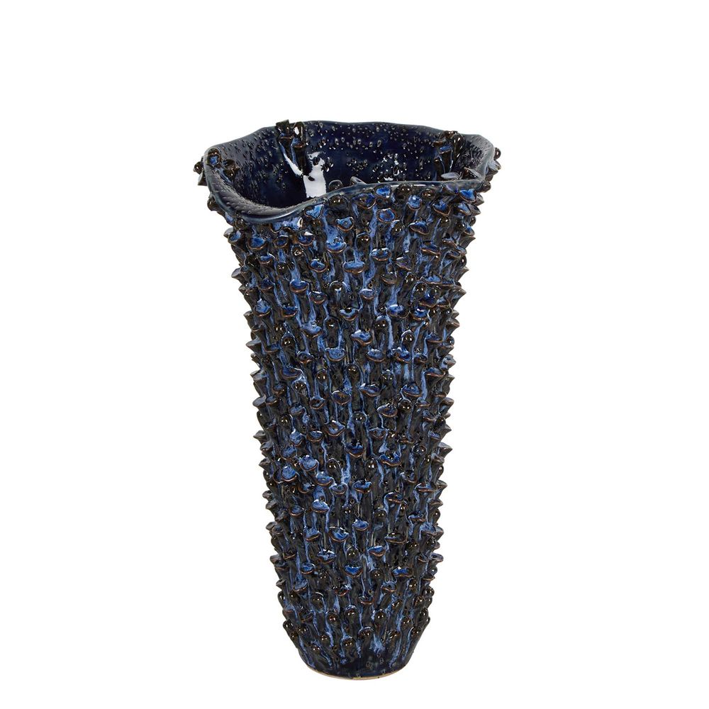 Osprey Coral Ceramic Vase - Blue - Notbrand