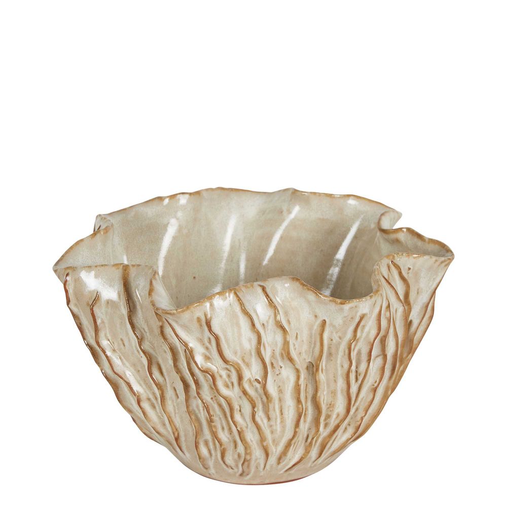 Milky Ceramic Vase - Natural - Notbrand