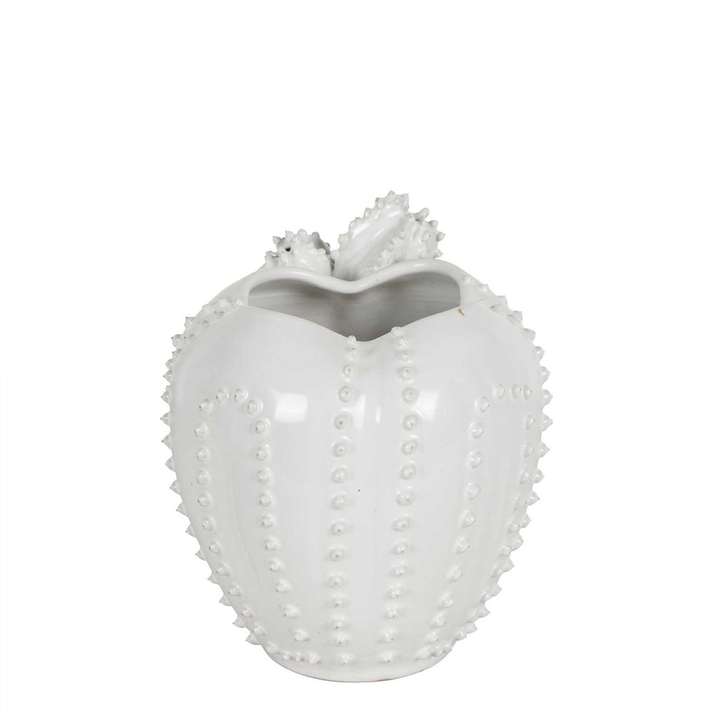 Western Cactus Ceramic Vase - White - Notbrand