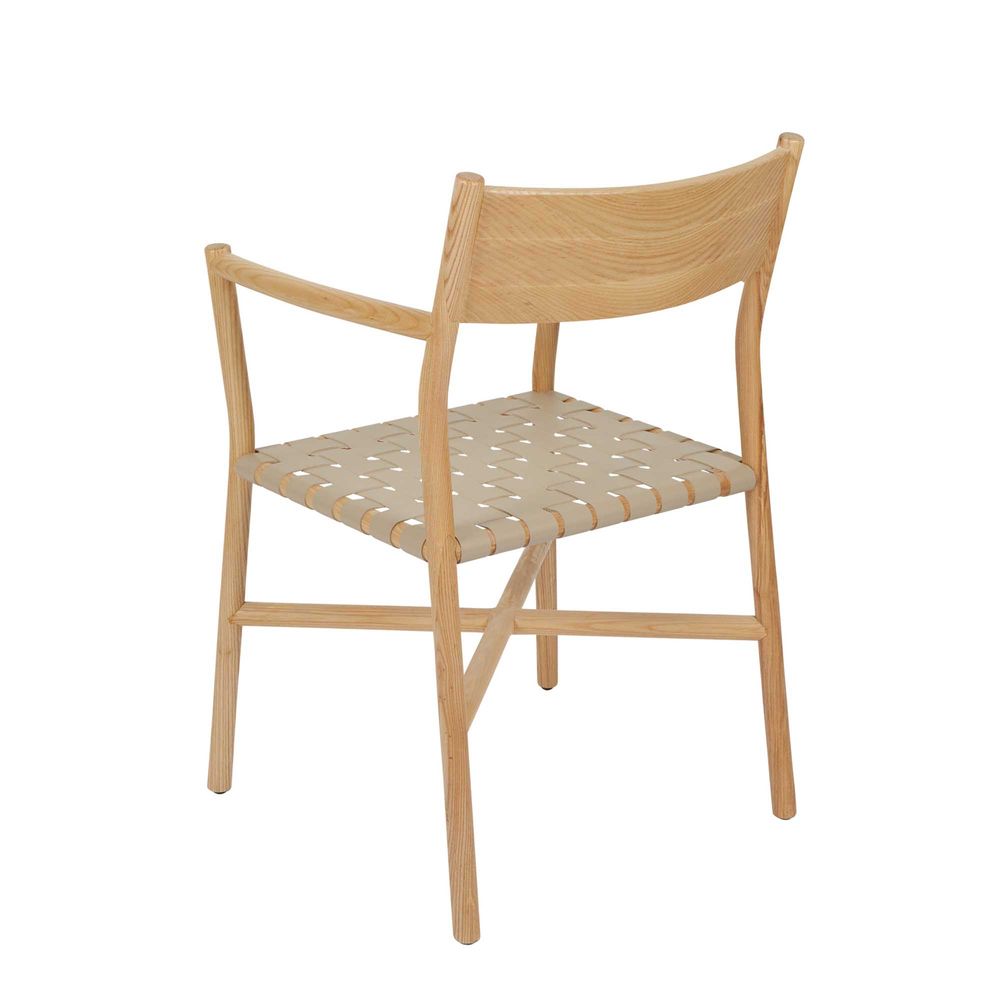 Wooden Chair Tan By Ramona Ash - Notbrand