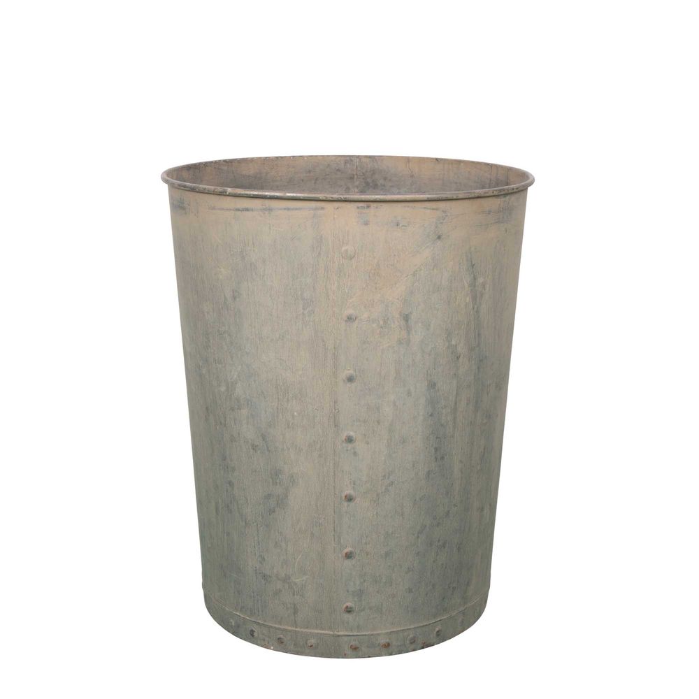 Austen Zinc Pots in Grey Set - 3 Pieces - Notbrand