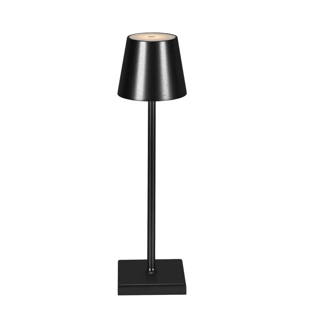 Lorenzo Rechargeable Touch Dimming Table - Lamp Black - Notbrand
