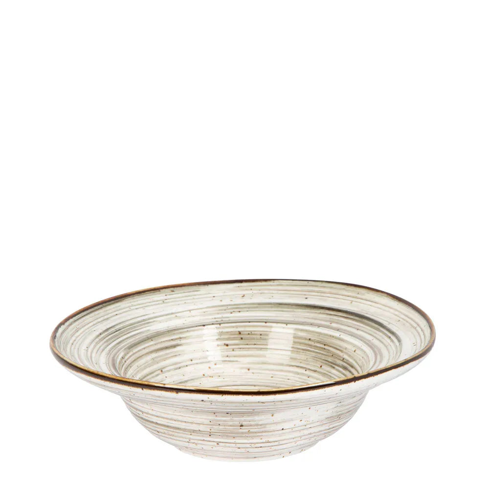 Set of 4 Hammond Porcelain Bowl - Grey - Notbrand