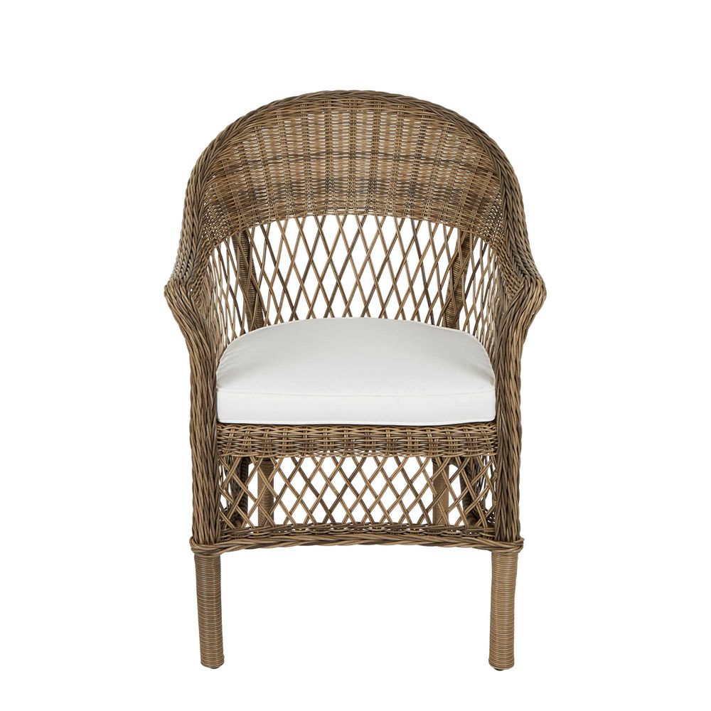 Marco Aluminium Synthetic Wicker Outdoor Chair - Natural - Notbrand