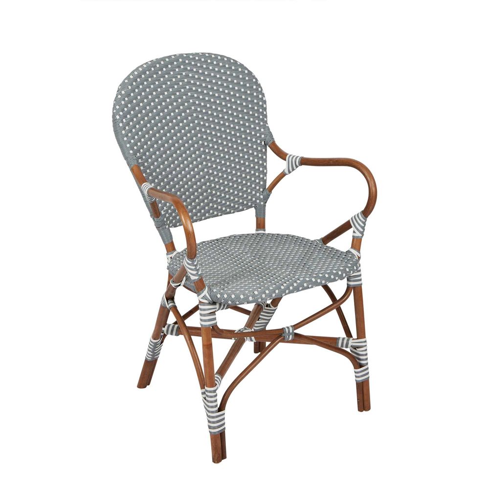 Mattise Rattan Chair - Grey - Notbrand