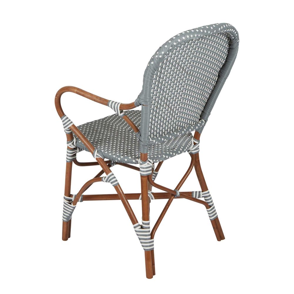 Mattise Rattan Chair - Grey - Notbrand