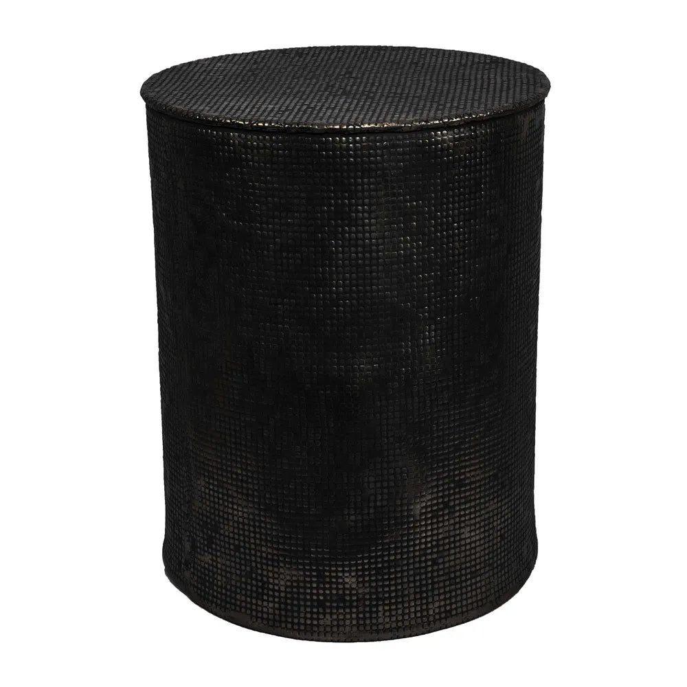 Nada Drum Aluminium Table - Black - Notbrand
