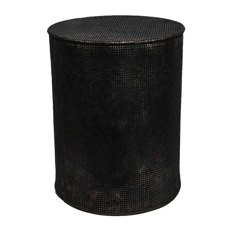 Nada Drum Aluminium Table - Black - Notbrand