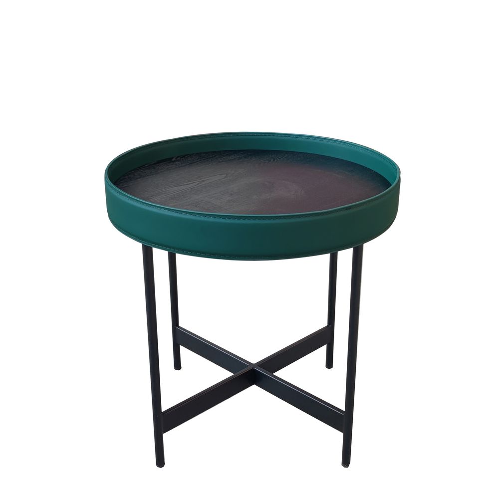 Henri Iron Lamp Table - Green - Notbrand