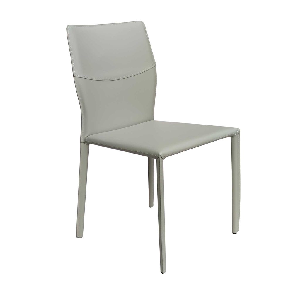Alto Recycled Leather Dining Chair - Cream - Notbrand