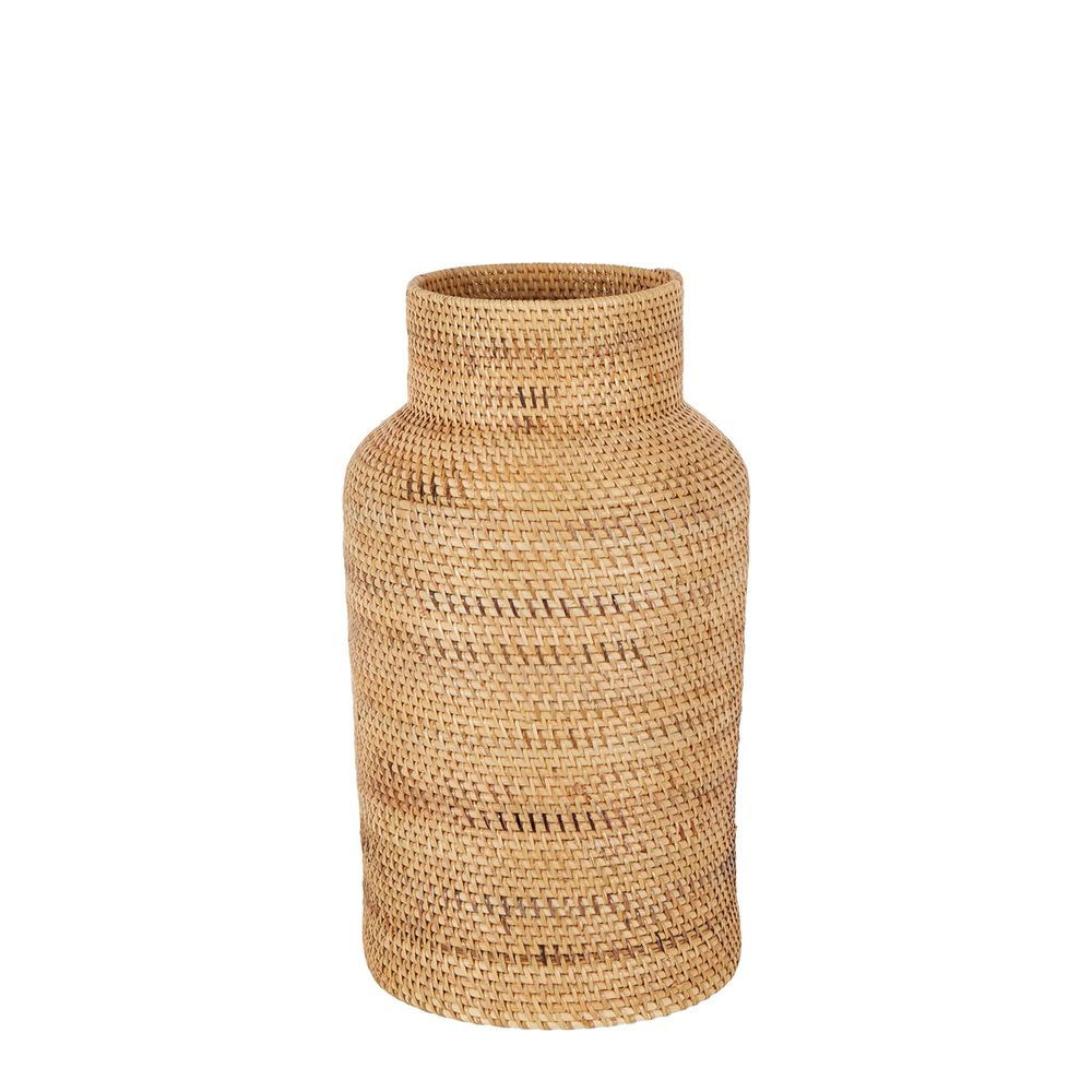 Harta Rattan Woven Basket In Natural - Small - Notbrand