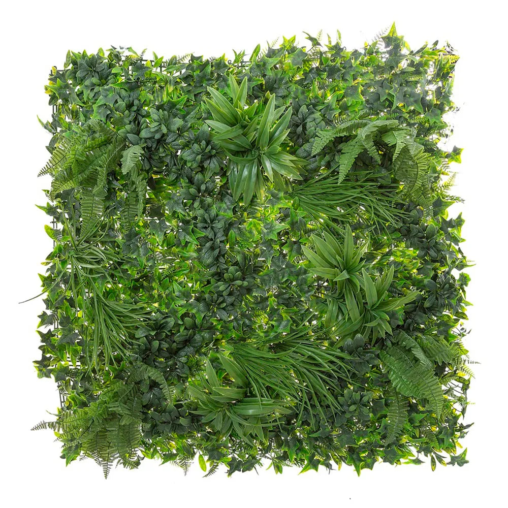 Artificial Variegated Foliage Wall Mat - Green - Notbrand