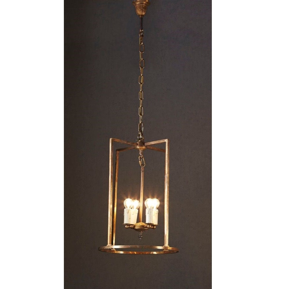St Palais Ceiling Pendant in Antique Brass - Small - Notbrand