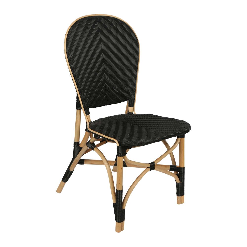 Vigo Synthetic Chair - Black - Notbrand