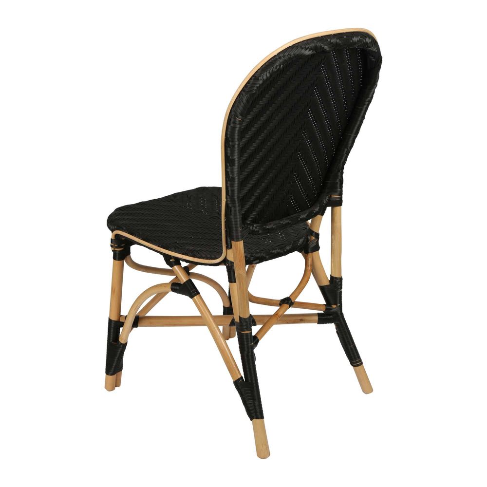 Vigo Synthetic Chair - Black - Notbrand