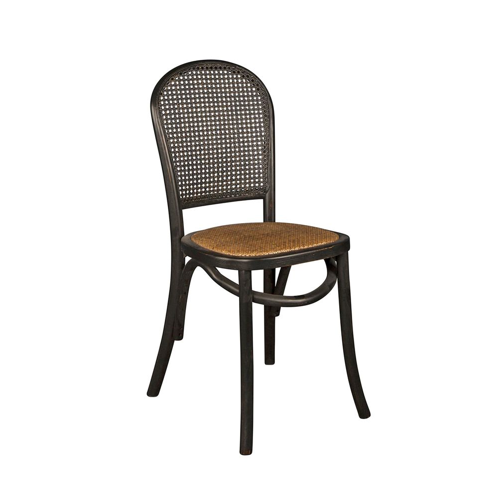 Denver Oak Provincial Chair - Black - Notbrand
