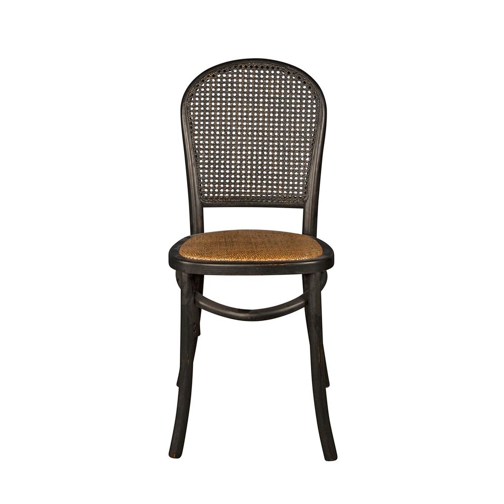 Denver Oak Provincial Chair - Black - Notbrand
