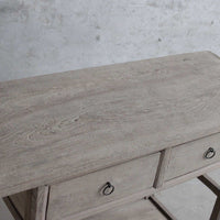 Hongji 120 Year Antique Elm Wood Oriental Console Table - Light Timber - Notbrand