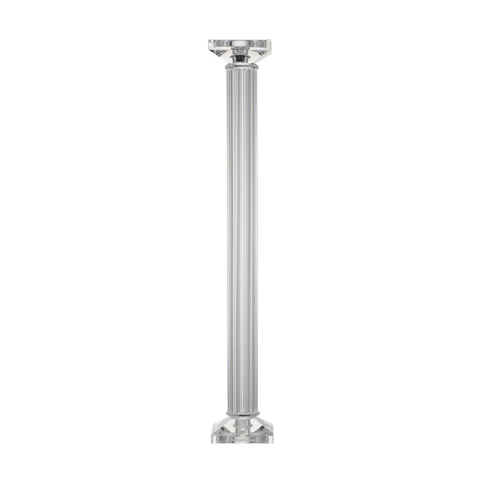 Ciro Glass Candle Holder In Clear - Tall - Notbrand