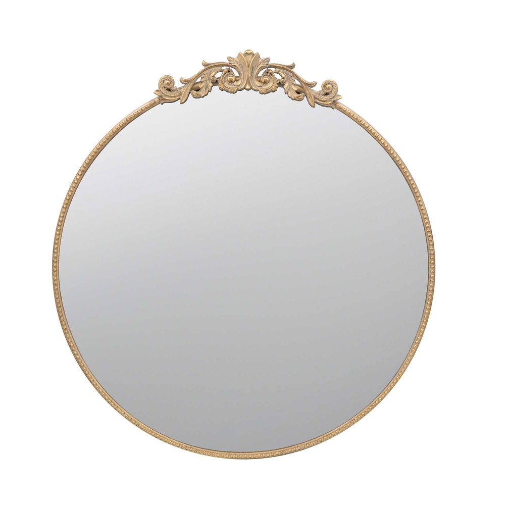 Dia Iron Round Mirror - Gold - Notbrand