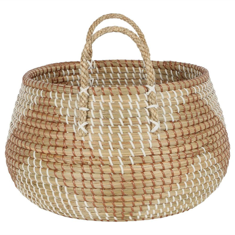 Set of 2 Zhenga Seagrass Baskets - Natural - Notbrand