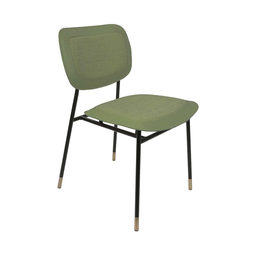 Seda Recycle Leather Dining Sage Chair - Green - Notbrand