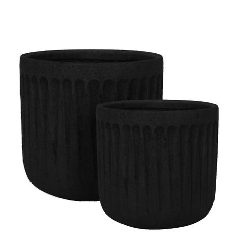 Alpers Planters in Black - 2 Pieces - Notbrand