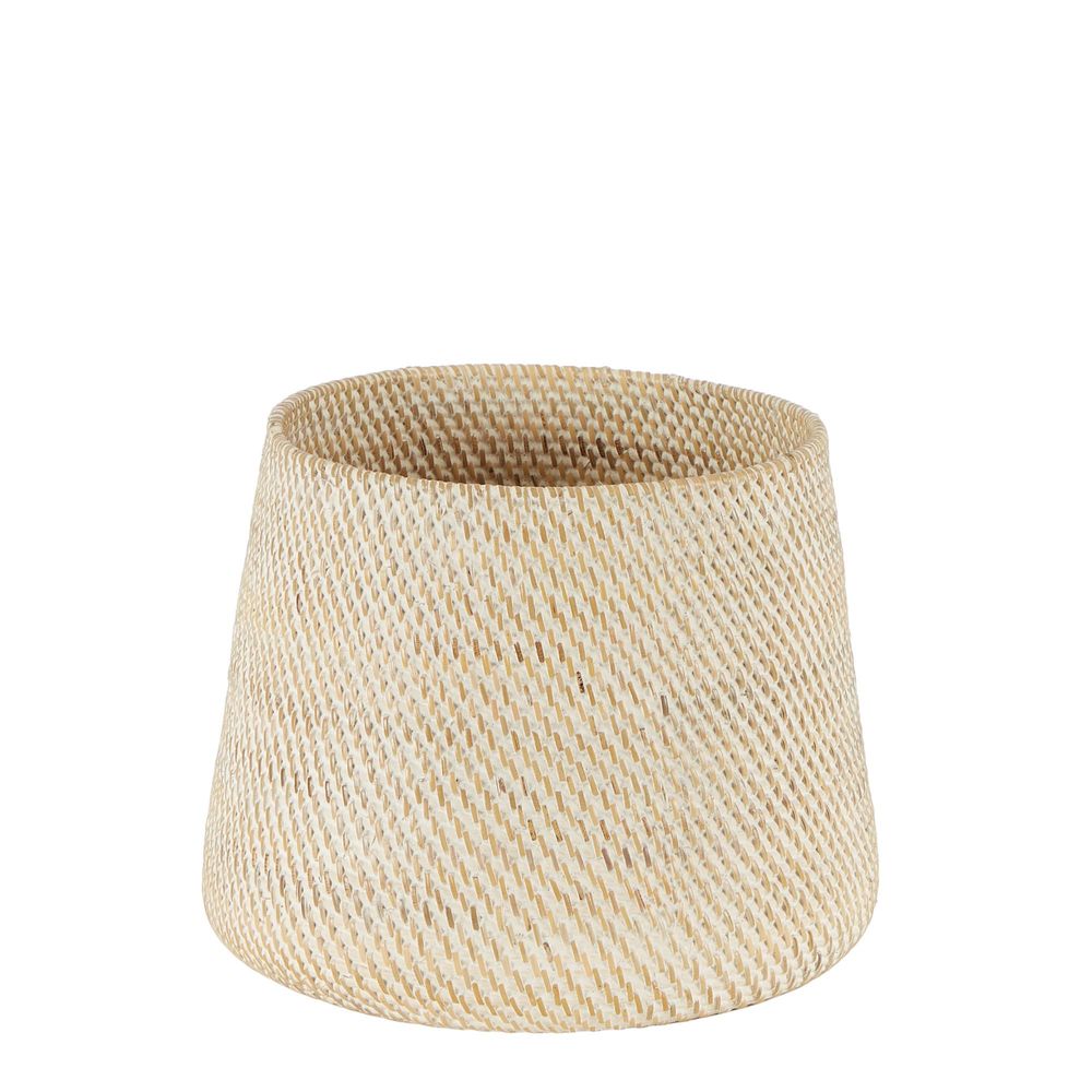 Cahya Rattan Woven Basket Set Of 2 - Natural - Notbrand