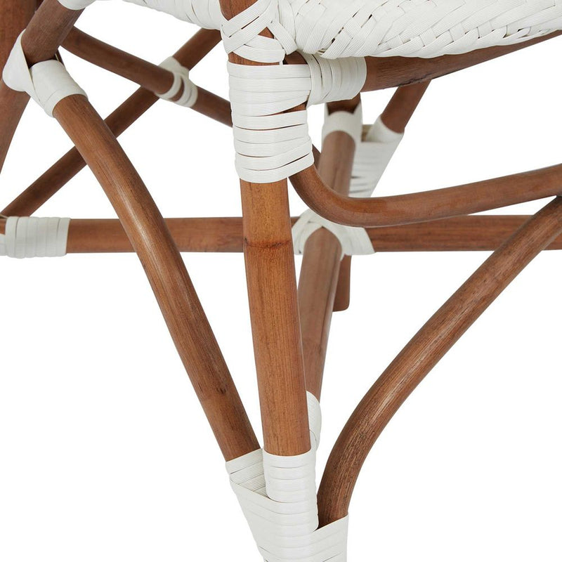 Marnie Rattan Chair - White - Notbrand