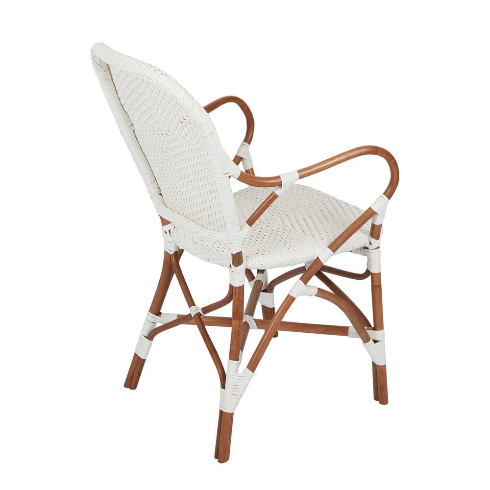 Marnie Rattan Chair - White - Notbrand