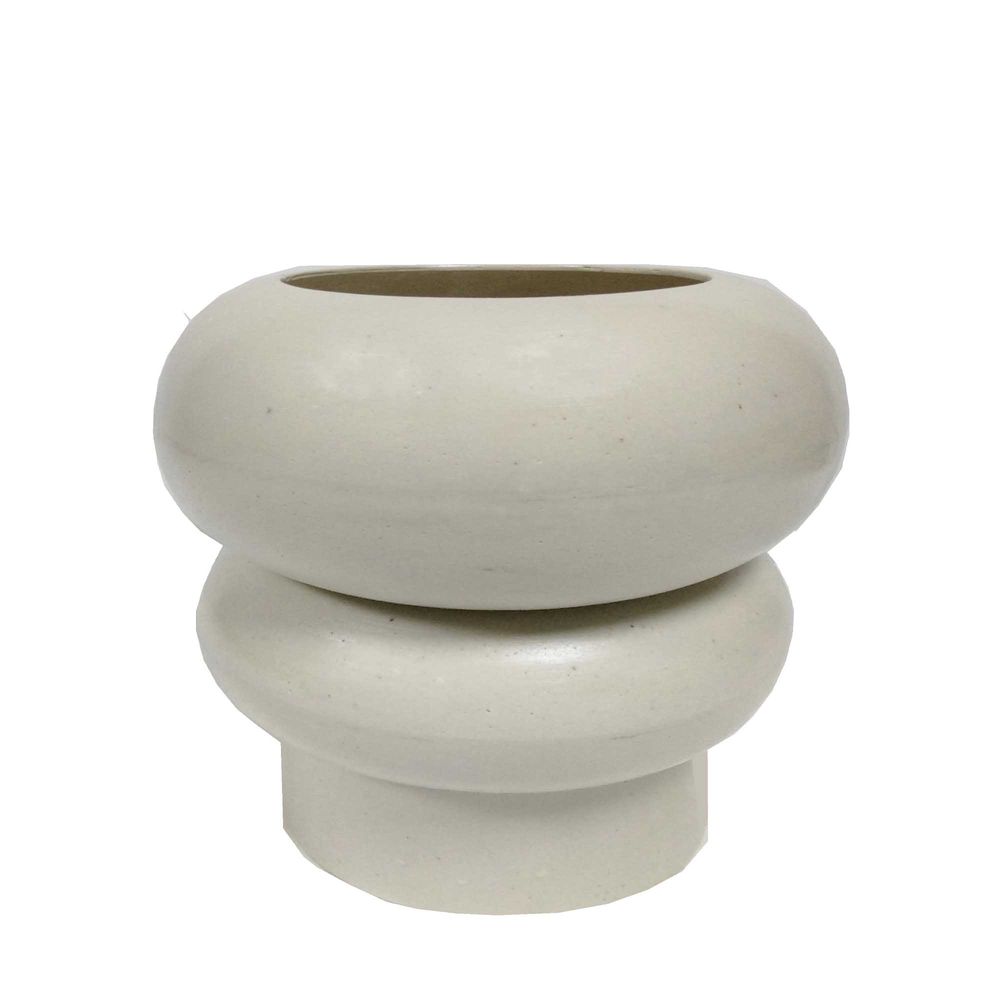 Little Polystone Fatty Pot in Sand - Large - Notbrand