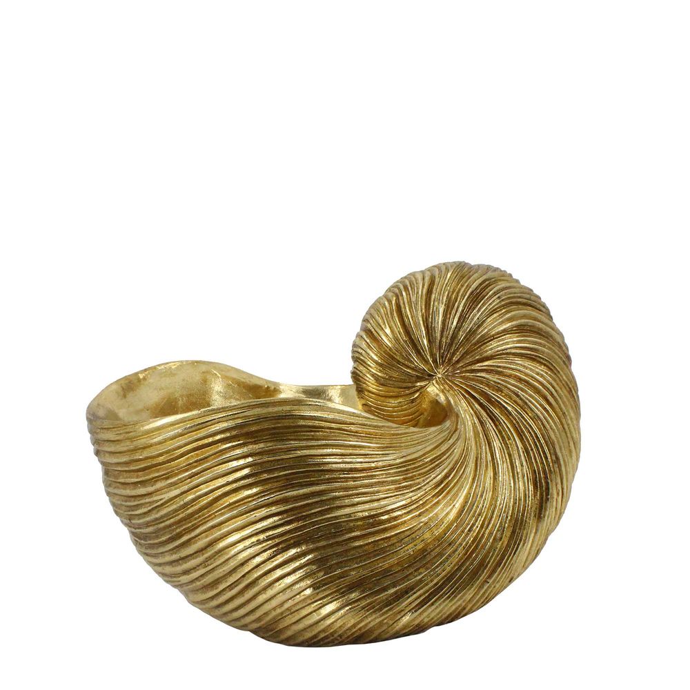 Conch Polyresin Sculpture - Gold - Notbrand
