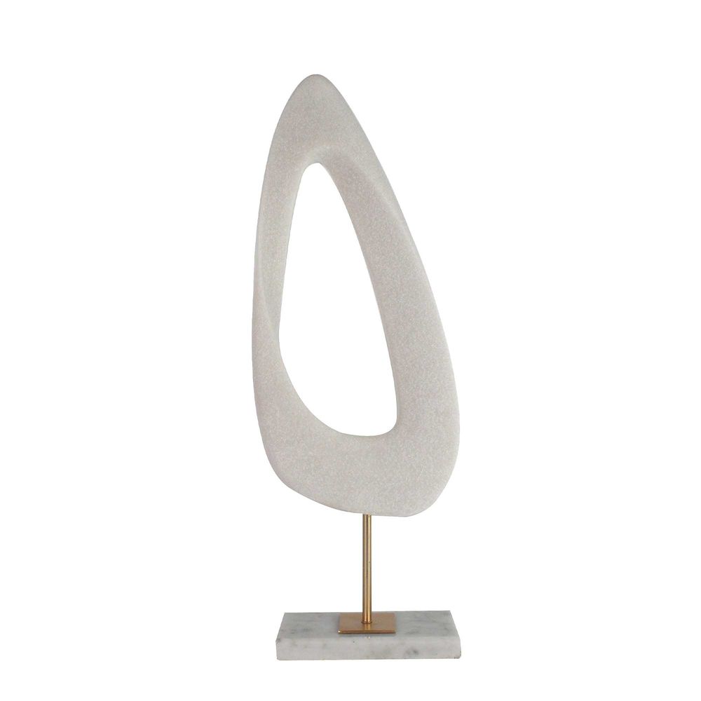 Jove Sculpture on Stand - White - Notbrand