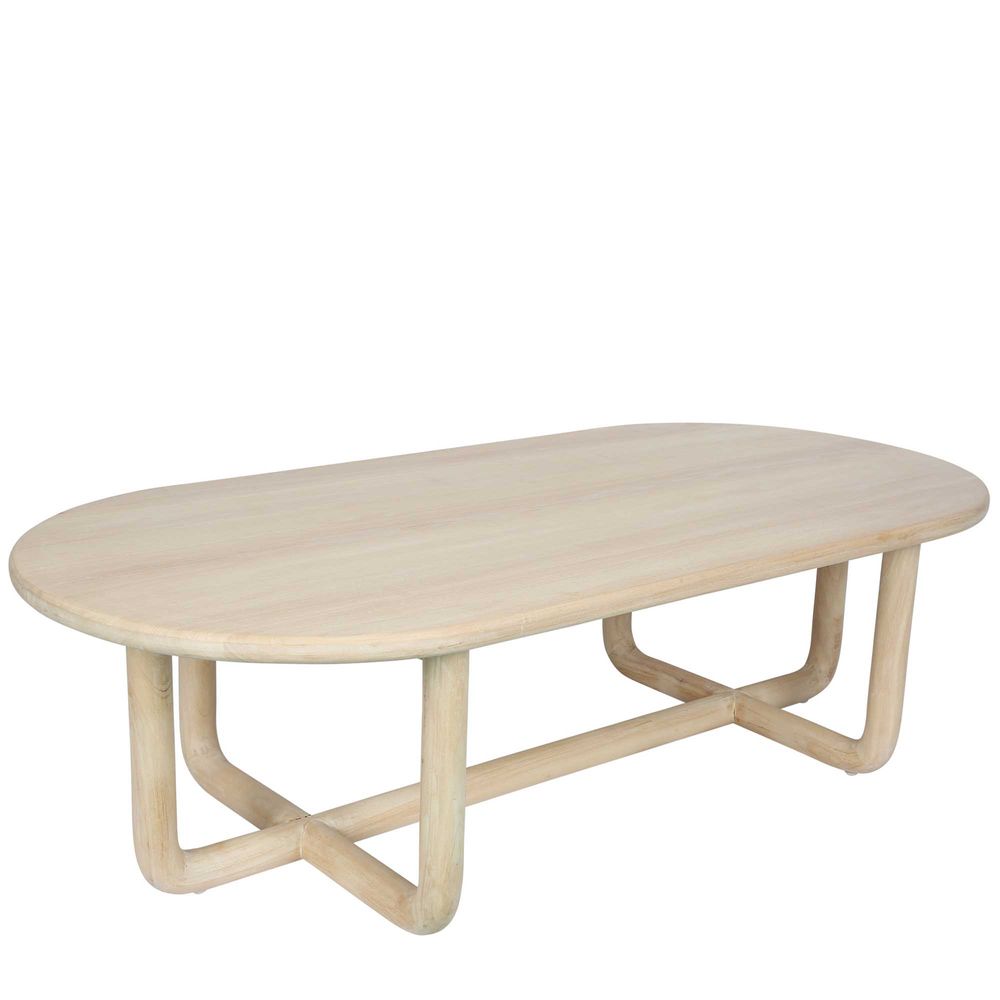 Noosa Wooden Coffee Table - White - Notbrand