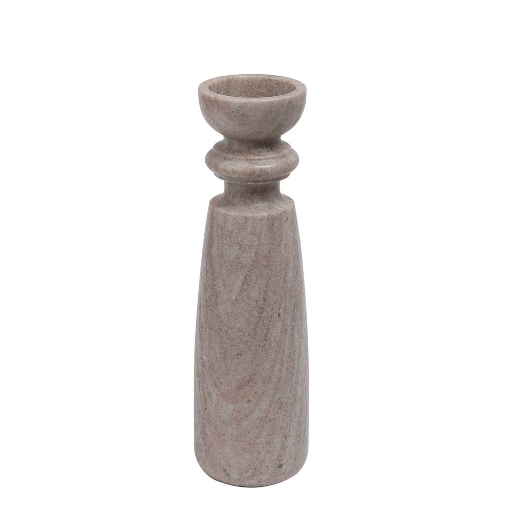 Santiago Marble Candle Stand Brown - Large - Notbrand