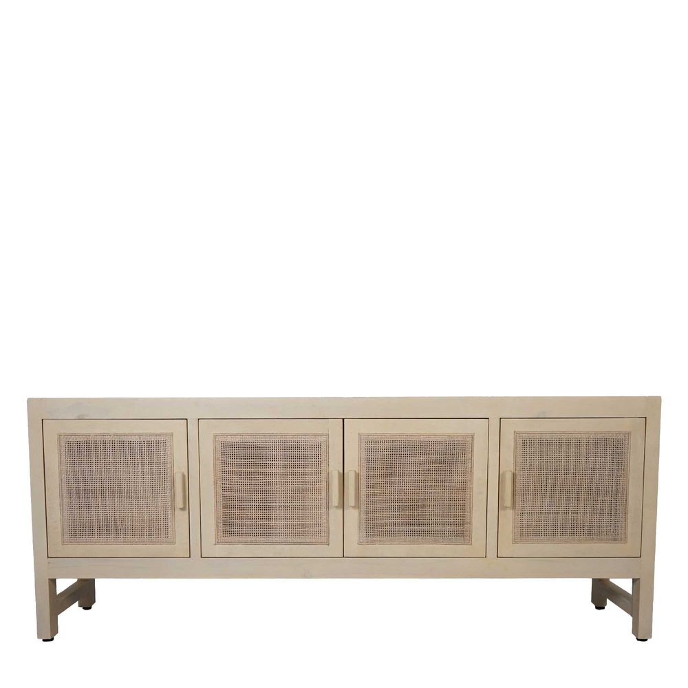 Doonan Grid Weave Wooden Sideboard - Natural - Notbrand