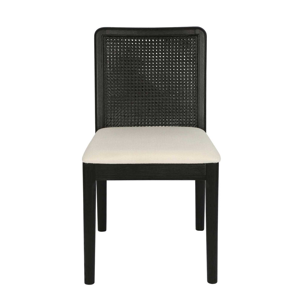 Montrose Oak Dining Chair - Black - Notbrand