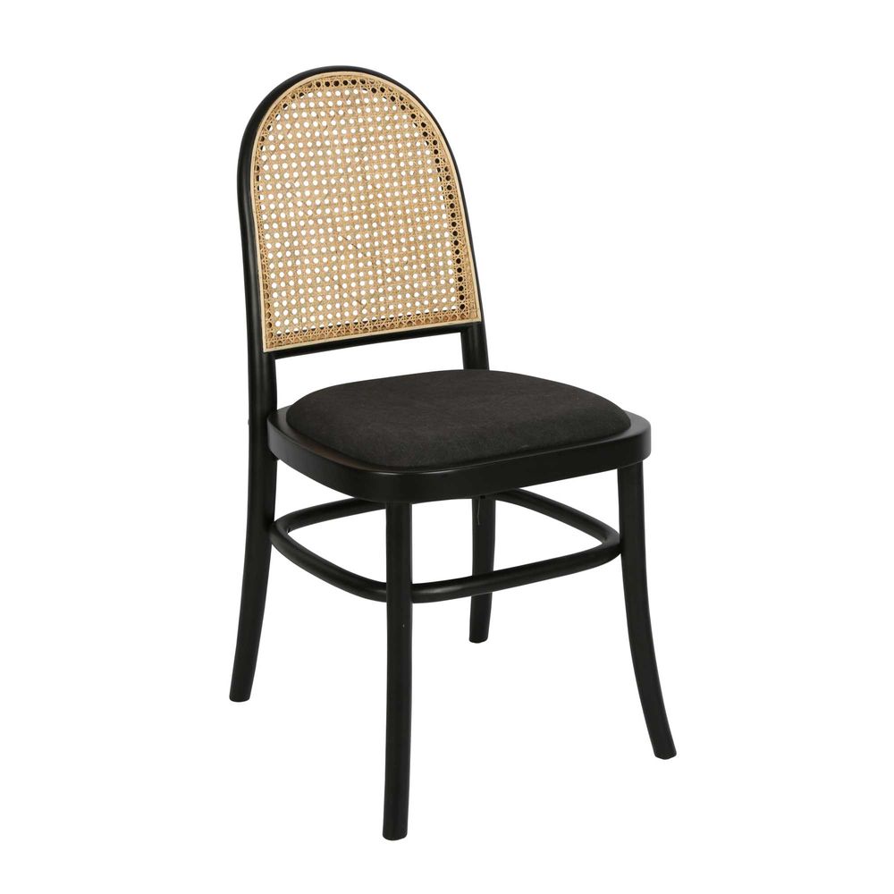 Clements Birch Wood Dining Chair - Black - Notbrand