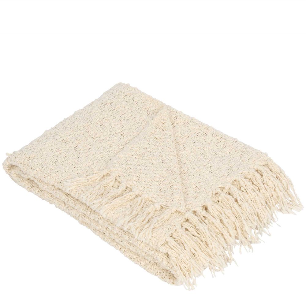 Abbey Cotton Throw - Natural - Notbrand