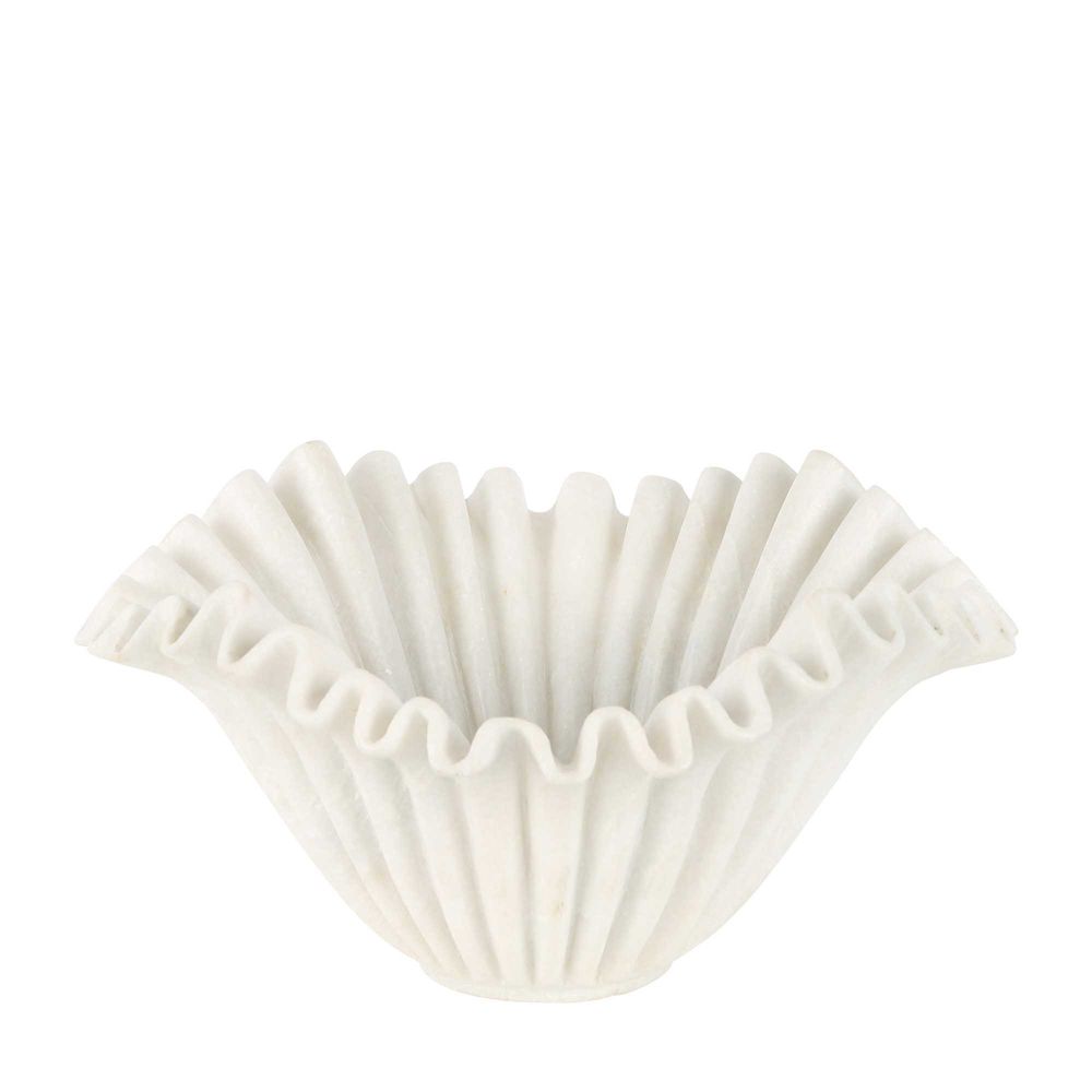 Lehriya Marble Bowl in White - Small - Notbrand