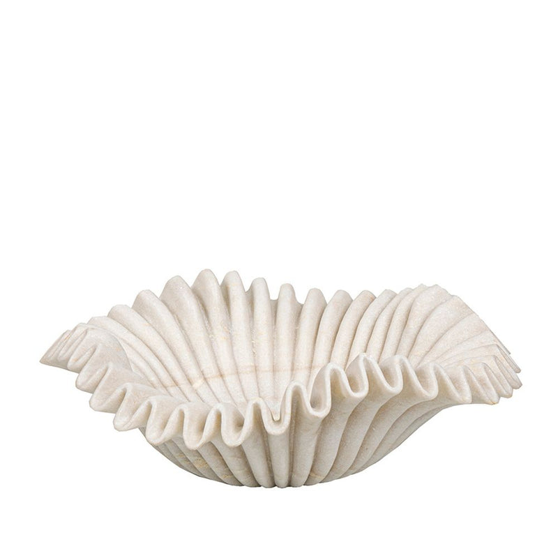 Lehriya Marble Bowl in White - Medium - Notbrand