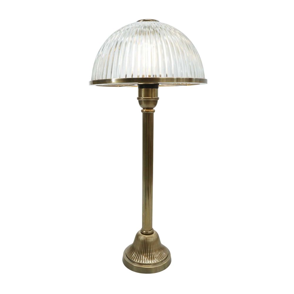 Fraser Glass Table Lamp - Antique Brass - Notbrand
