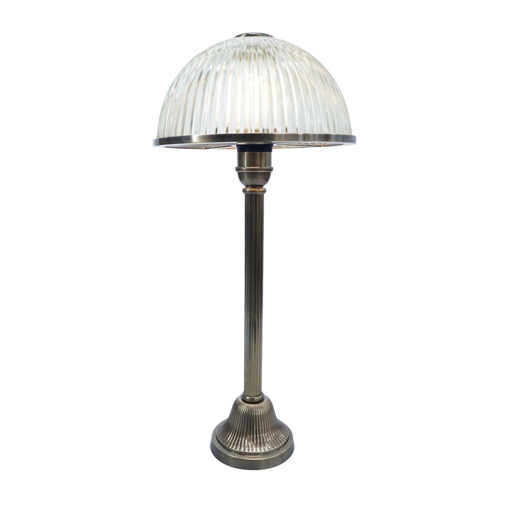 Fraser Glass Table Lamp - Antique Silver - Notbrand